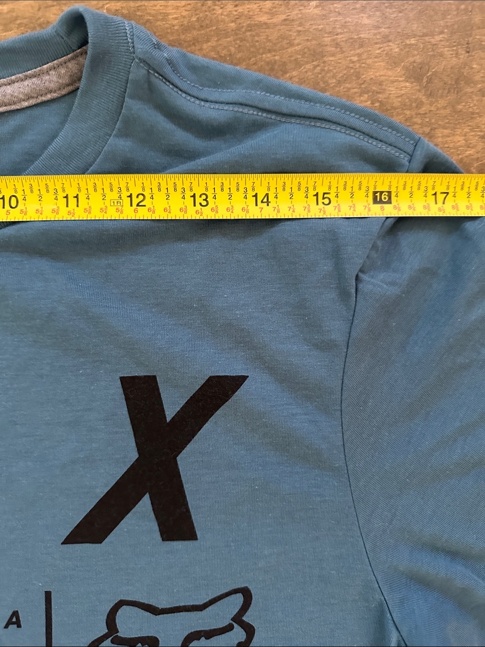 Fox Racing Blue Tee, Size S. - Picture 7 of 8